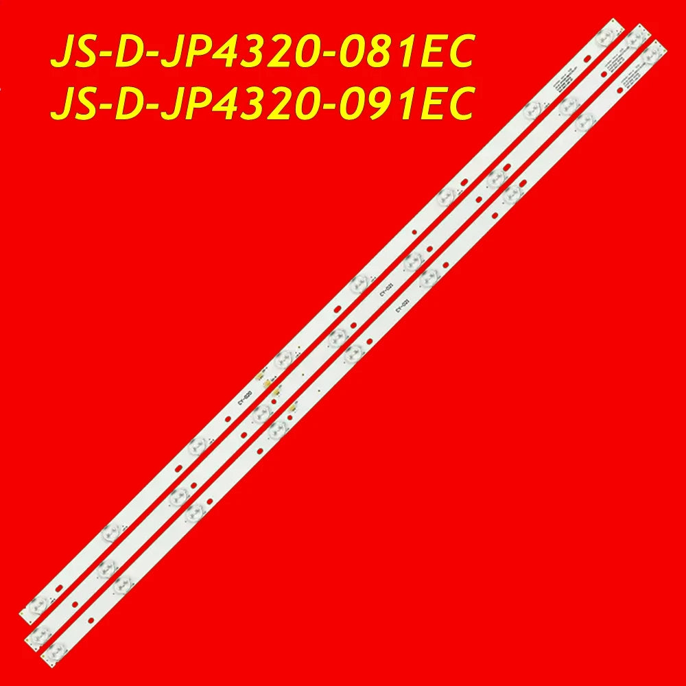 30pcs LED Backlight For 43L35 E42F2000 AKTV432 43LED20T2 LD-4328 MS-L1111-L MS-L1111-R V2 JS-D-JP4320-081EC JS-D-JP4320-091EC