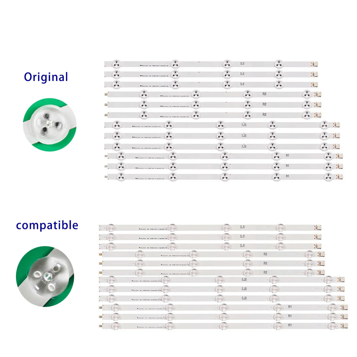 60pcs LED Backlight strip For 47LA613V-ZF 47LA613V-ZG 47LA6150- ZB 47LA6154-ZB 47LA6156-ZB 47LA615S-ZA 47LA615S-ZB