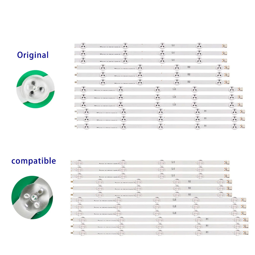 120pcs/10set LED Backlight Strips for 47LN547V-ZD 47LA613S-ZA 47LA613V-ZA 47LA6130-ZB 47LN540R-ZA 47LN540B-ZA