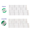 120pcs/10set LED Backlight Strips for 47LN547V-ZD 47LA613S-ZA 47LA613V-ZA 47LA6130-ZB 47LN540R-ZA 47LN540B-ZA