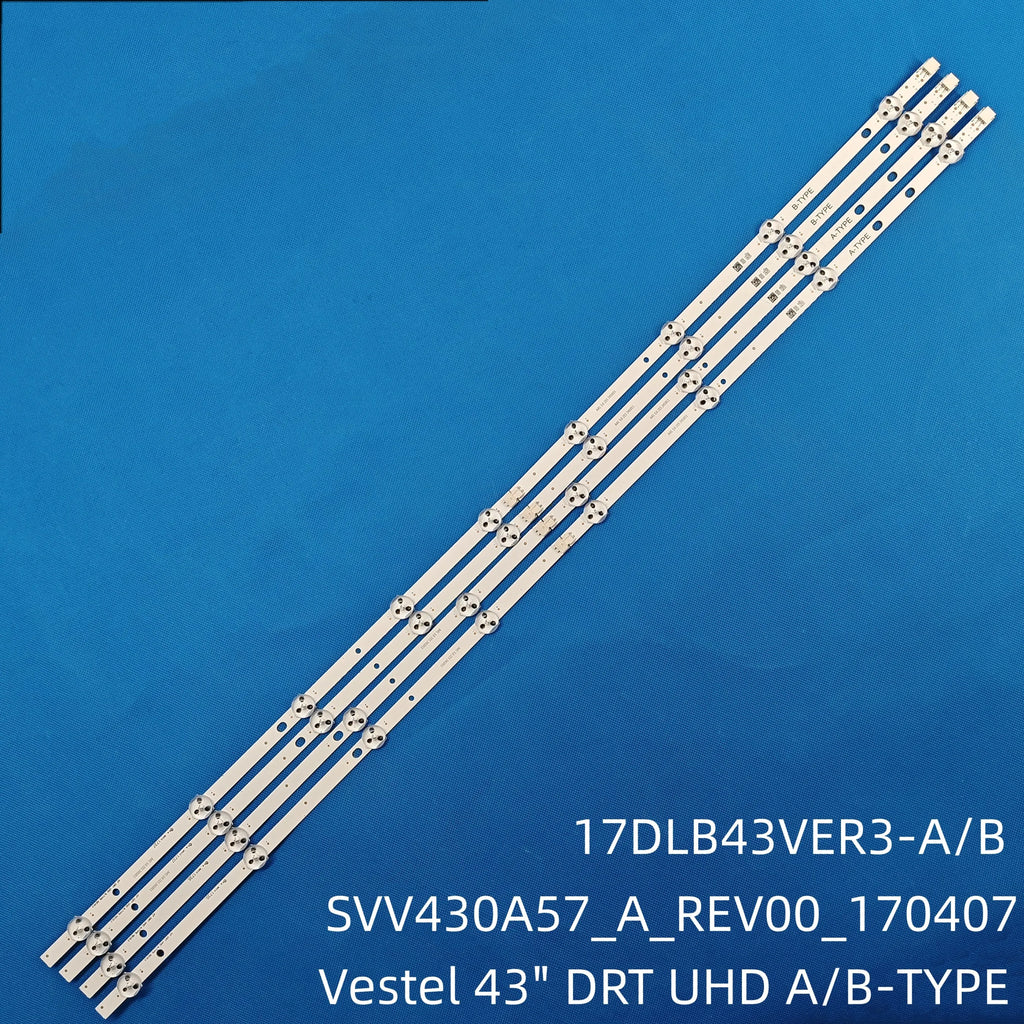 LED Strip For JVC LT-43C870 43U6863DB 17DLB43VER3-B A LUX0143004/01 VES430QNDB-2D-N11 43UB8200 Vestel 43" DRT UHD A/B-TYPE