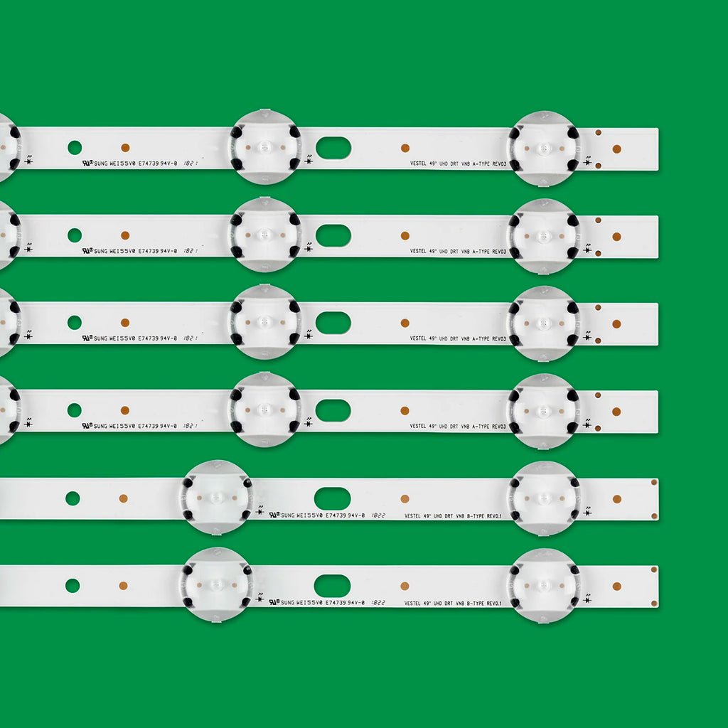 LED backlight strip for 49HE4000 49R6010U 49U5766D 49U6863DB 49L3753DB 17DLB49UER4-A 17DLB49UER4-B JL.D49071330-078AS-M_V02