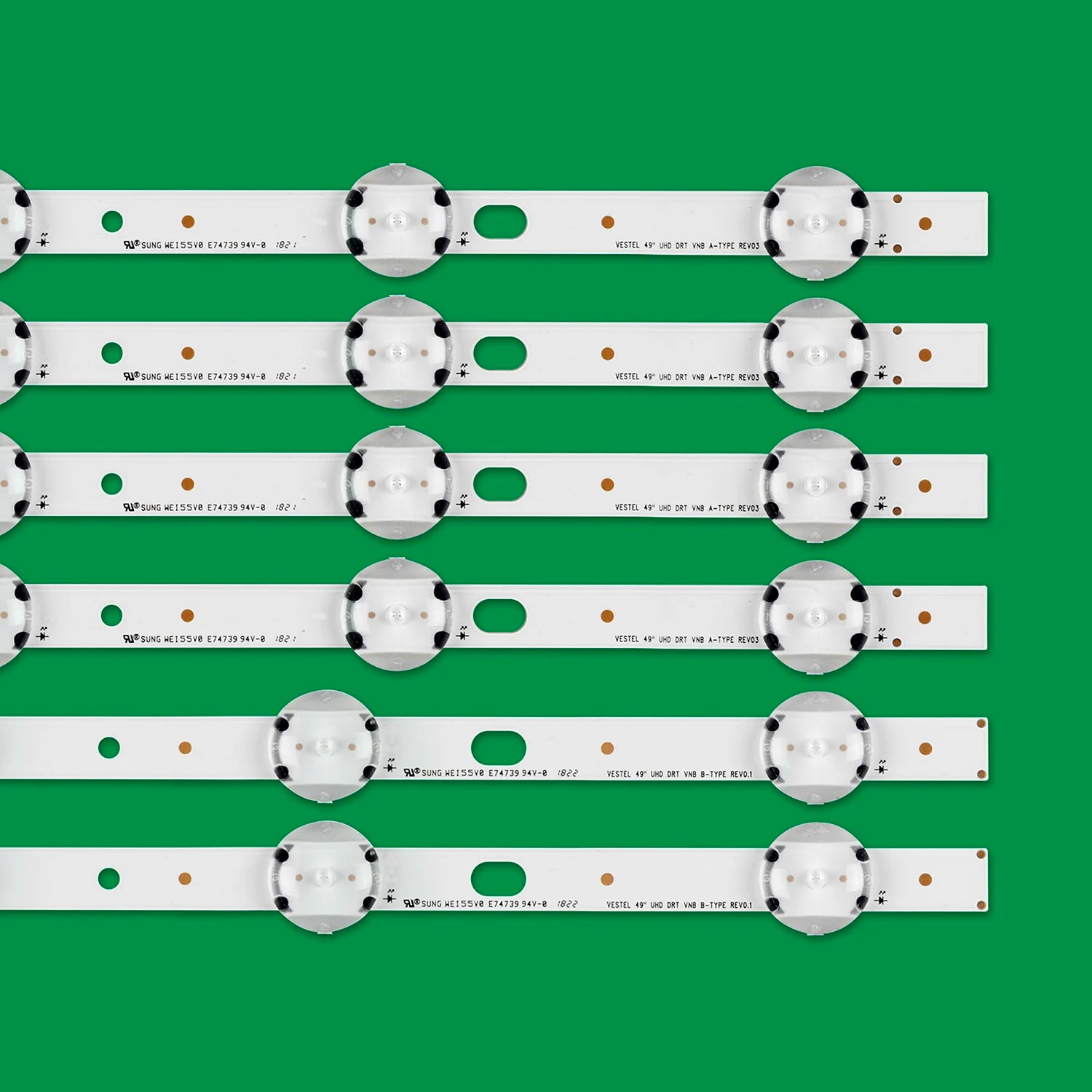 LED backlight strip for 49HE4000 49R6010U 49U5766D 49U6863DB 49L3753DB 17DLB49UER4-A 17DLB49UER4-B JL.D49071330-078AS-M_V02