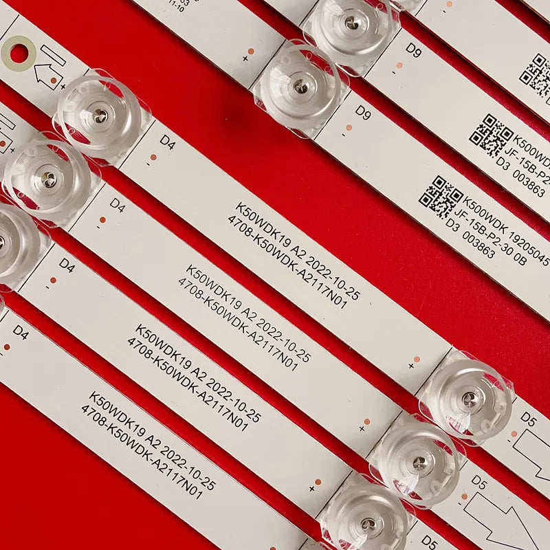 8pcs/set LED strip 4708-K50WDK-A2117N01 K50WDK19 A2  for L50M5-RK 940mm 3v