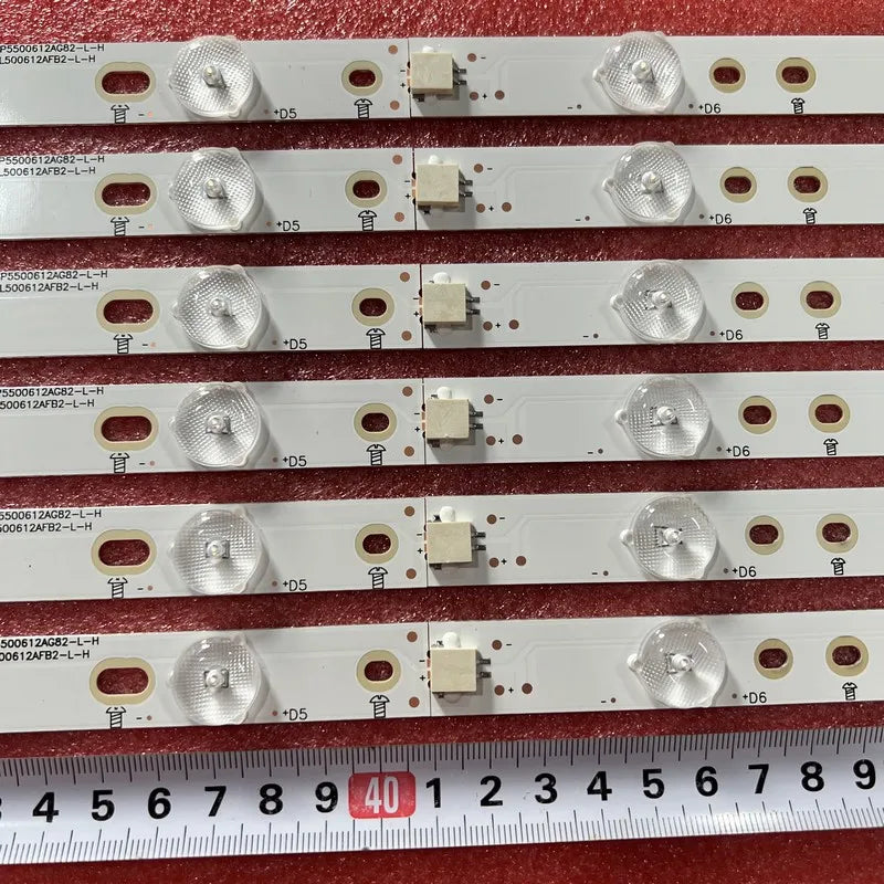 12pcs LED Bar for 50put6400 50PUH6400 50PUF6061 500TT67 500TT68 V2 CL-2K15-D2P5-500-D612-V1 R L 50pug6102 Le50u7970 Le50s5970