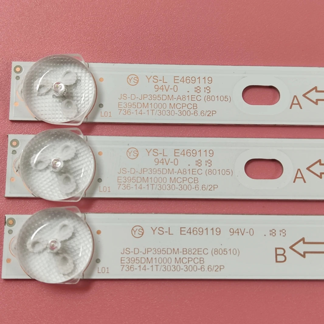 LED backlight strip for BBK 40 inches 40LEM-1043/FT2C 40LEM-5043/FT2C 40LEX-5058/FT2C JS-D-JP395DM-A81EC (80105 E395DM1000 MCPCB