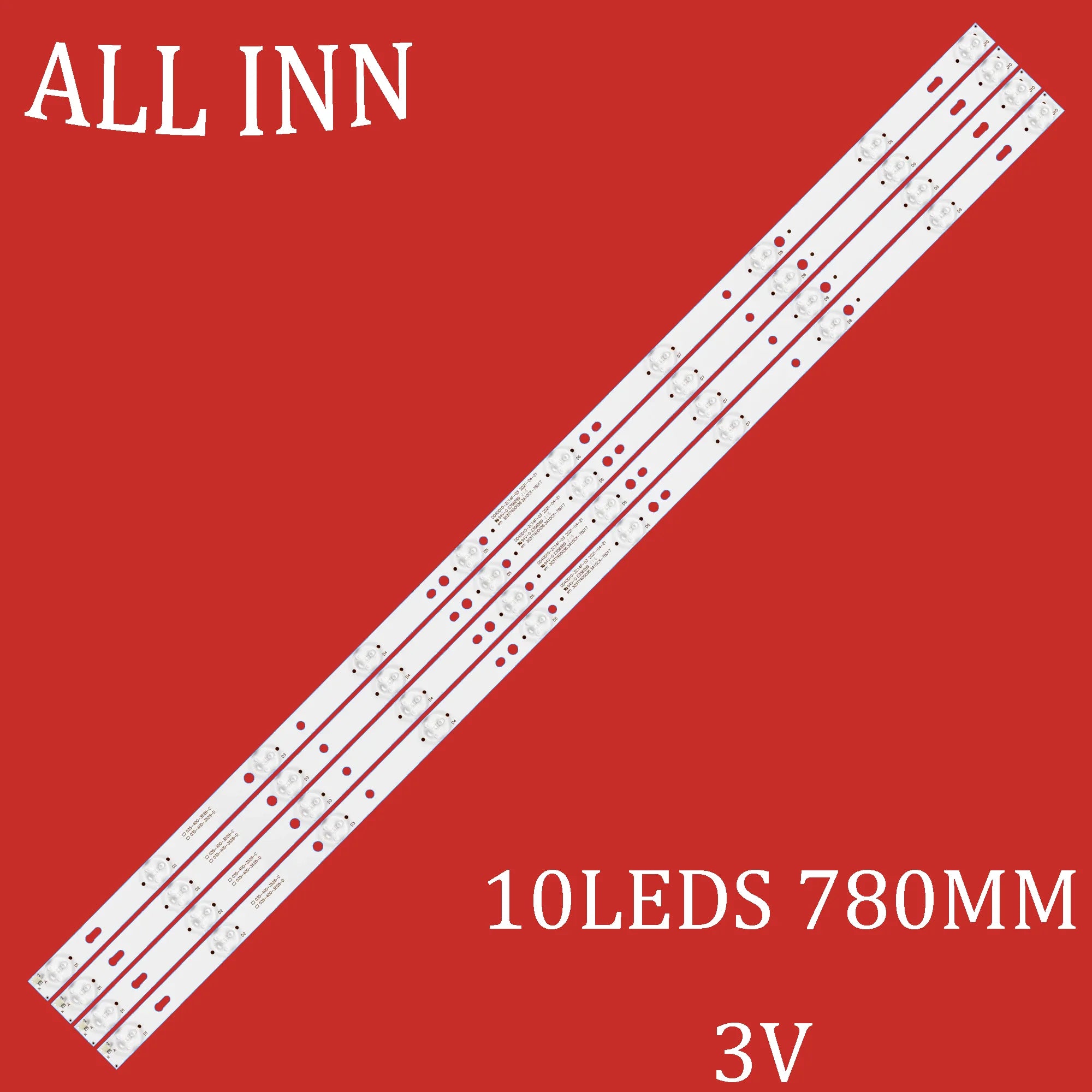 LED Backlight strip 10lamp For LC40T440FL L40F3302B LE40F16 OD40D10 0D40D10-ZC14F-02 0D40D10-ZC14F-03 035-400-3528-D 303TT400035