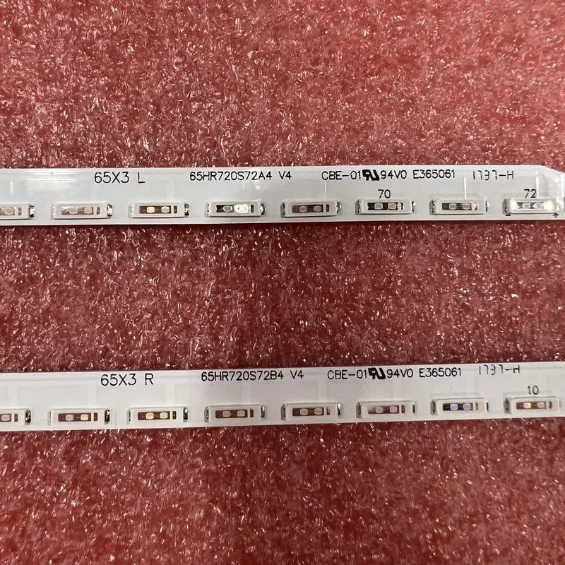 2pcs/set LED Backlight Strip for TCL 65X3XUS 65X3 65X2 R L 65HR720S72A4 65HR720S72B4 V4 4C-LB6572-HR08Q HR07Q