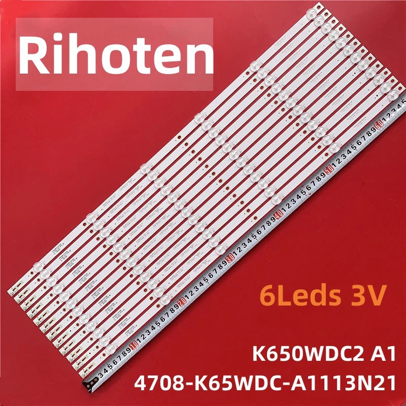 LED strips 4708-K65WDC-A1113N21 for 65U5855EC 65U750TS 65PUF6023 T3 65PUF6263 T3 65U810 65U5080 65U5855EC AL65ASUHD 65LUA69K