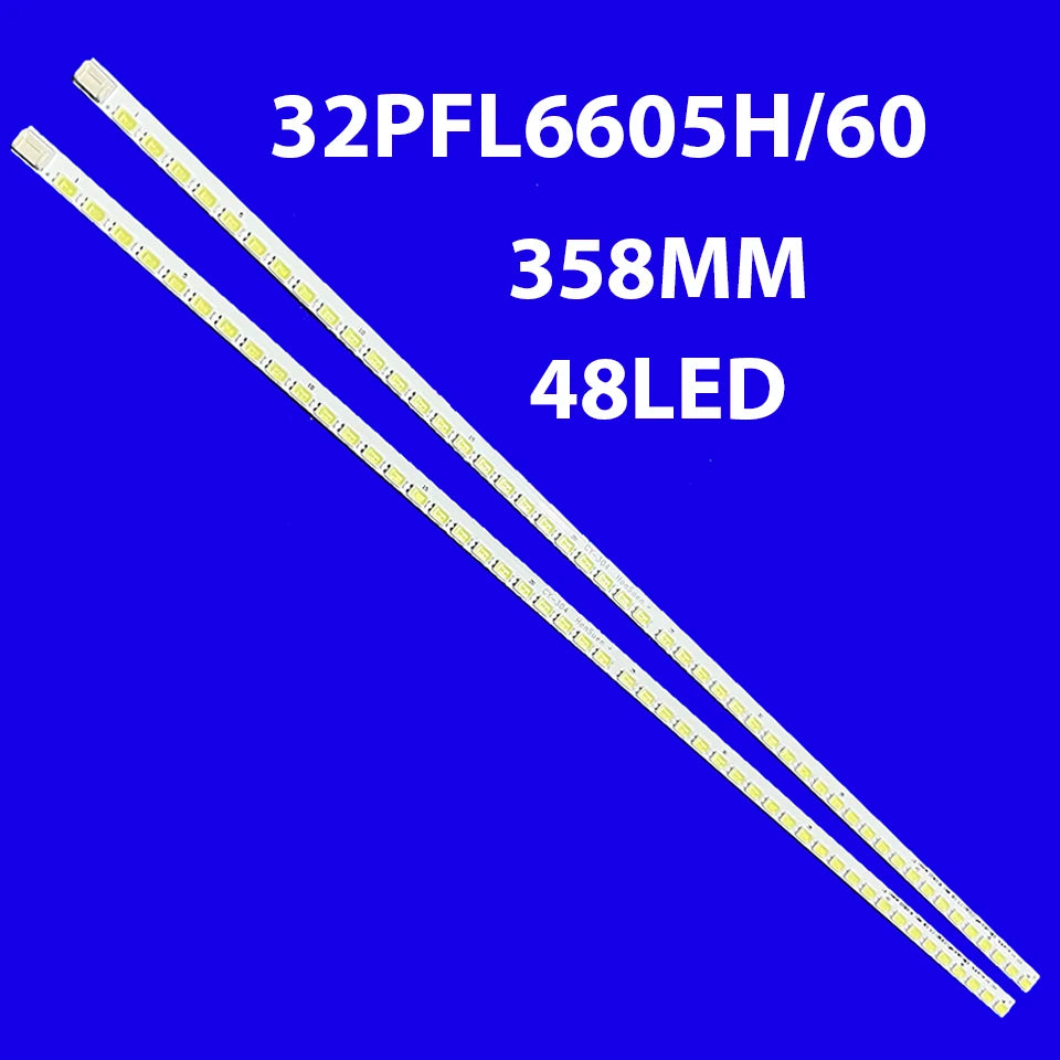 4pcs 3660L-0346A LED Backlight FOR 32inch V5 Edge rev0.2 48EA 32LE5500 32PFL7665H 32PFL6605H/60 LC320EUH-SCR1 LC320EUH (SC) (A2)