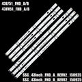 LED BackLight Strip For 43LH595V 43LW342C 43LH595T 43LF5100 43LH590 43U510V-ZD 43U523T-TB 43LH510V 43LH520V 43LH570V