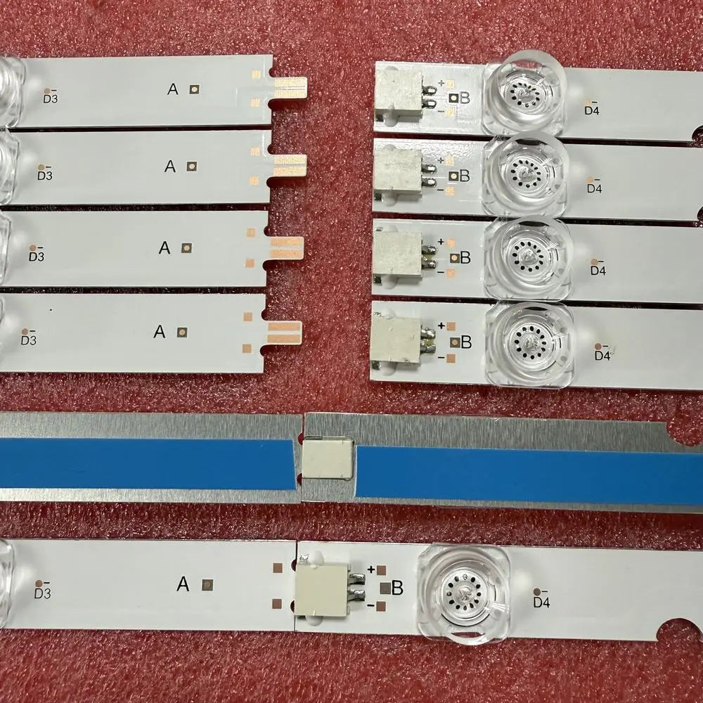 6pcs/set LED Bar for Toshiba 65U3800C 65U800C 65U8000C TCL 65D6-6X8-3030-LX20180521 65S421TKAA 65S421TIAA 65S421TCAA 65S421LFAA
