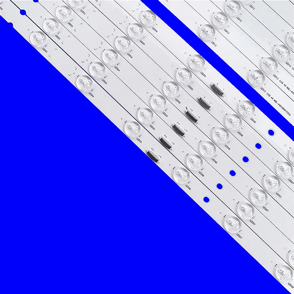 100% New 12pcs/Kit LED Strips for 49 TV 1-984-208-12 E88441CS MBL-49030D615SN0 YD9S049DND01 006S7B KD-49XH9505 KD49XH9505