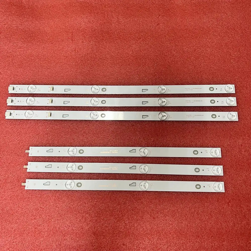 Kit 3pcs 7LED 755mm LED Backlight Bar for TCL 43D2700 43HR332M07A0 V2 4C-LB430T-HR1CK LC430DUY SH A1 43A9000