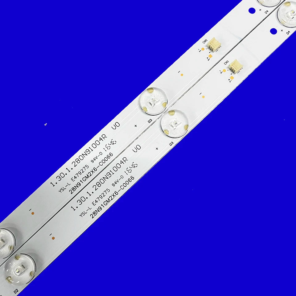 2PCS LED Backlight Strip For 1.30.1.280N91004R V0 28N91GM2X6-C0066