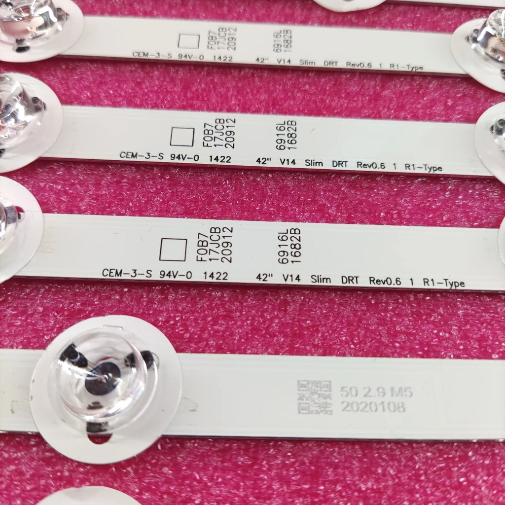 10pcs LED Backlight strip for 42LB670V 42LB720V 42LB730V 42LB680V 42LB690V 42LB671V 42LB673V 6916L-1682A 1684A 1683B 1685B