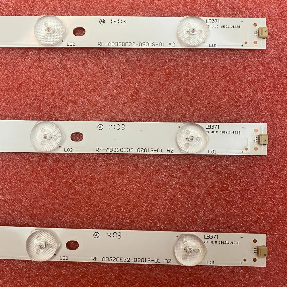 3pcs/set LED Strip For BBK 32LEM-1003/T2C LED32B16 C320EX14-E2 RF-AB320E32-0801S-01 TK97K4000000 TJ100K4000000 M320X13-E4-H (G3)