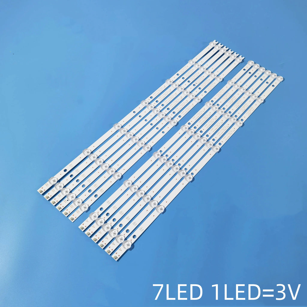 12pcs/kit 6lamps/7lamps LED strip 4708-K550WD-A3213K31 4708-K550WD-A3213K21 K55WD7 A3 FoR AOC LE55F1361 LE55F1361 Le55f1761
