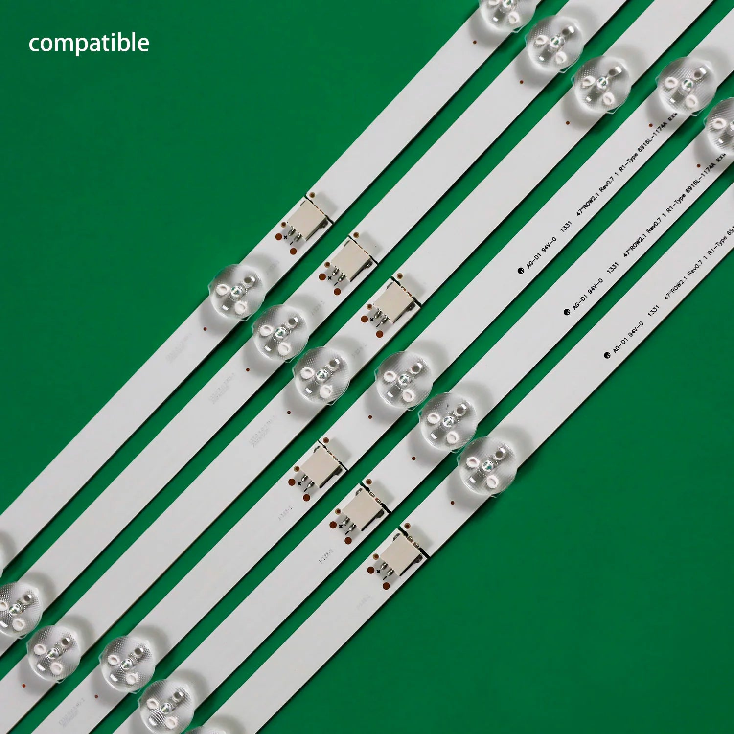120pcs/10set LED Backlight Strips for 47LN547V-ZD 47LA613S-ZA 47LA613V-ZA 47LA6130-ZB 47LN540R-ZA 47LN540B-ZA