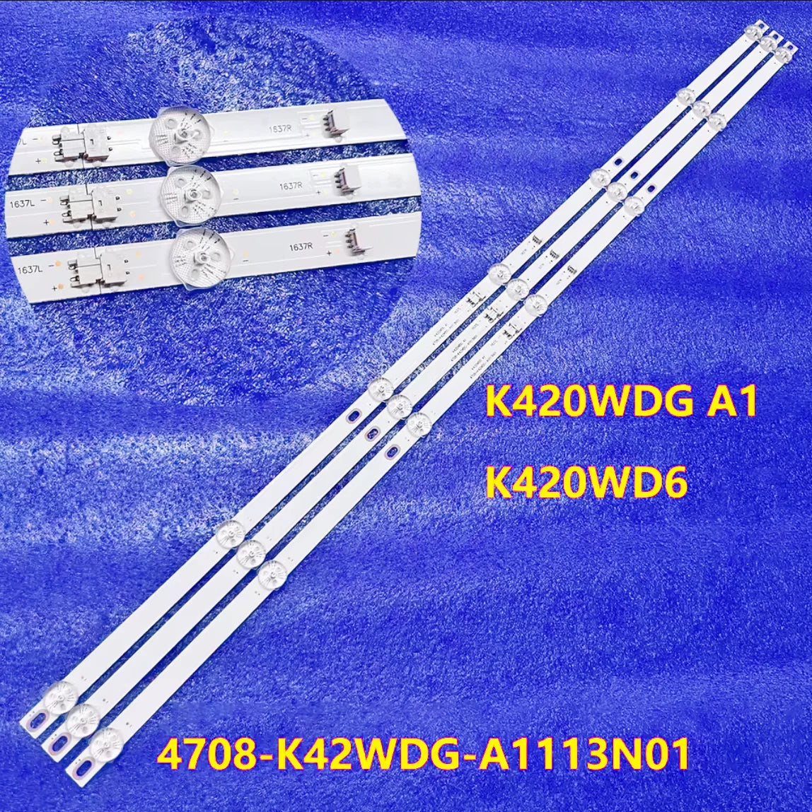 LED Backlight Strip For 42'' VOB 42DSQ-GB K420WDG A1 K420WD6 4708-K42WDG-A1113N01 LT-42KB327 Atvio 42gs-fatsc