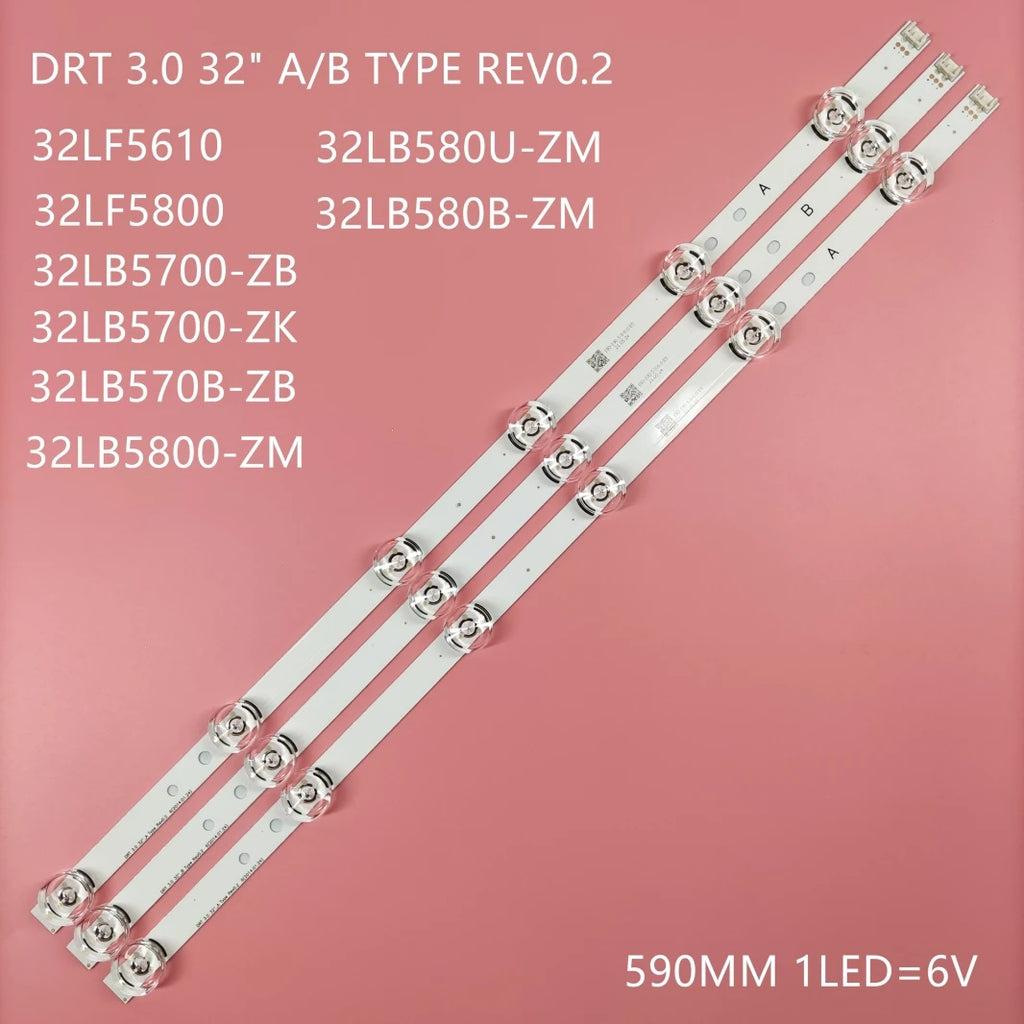 LED Backlight Strip For  32LB550B-ZA 32LB5600-UH 32LB561B-SC 32LB570V-ZJ 32LB570V-ZK 32LB572U-ZP 32LB572V-ZP 32LB5800-ZM