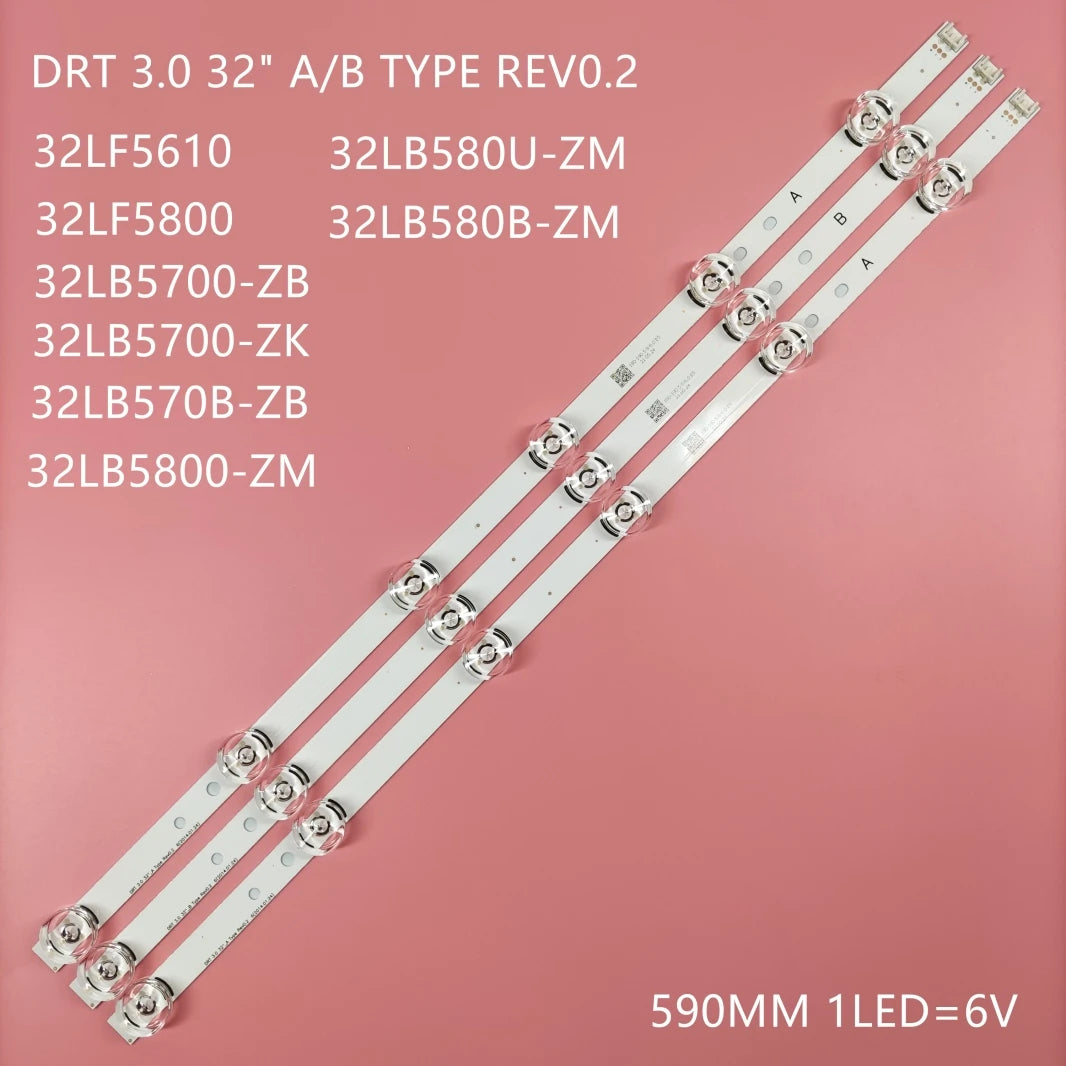 LED Backlight Strip For  32LB550B-ZA 32LB5600-UH 32LB561B-SC 32LB570V-ZJ 32LB570V-ZK 32LB572U-ZP 32LB572V-ZP 32LB5800-ZM