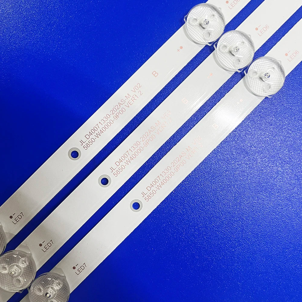 LED Backlight strip 7 lamp For Skywo rth 40"TV 40E2AS 40X6 40E2A APT-LB17086-40-1.3 RDL400FY(QD0-800) 5850-W4000-9P00 9P10 40K5C