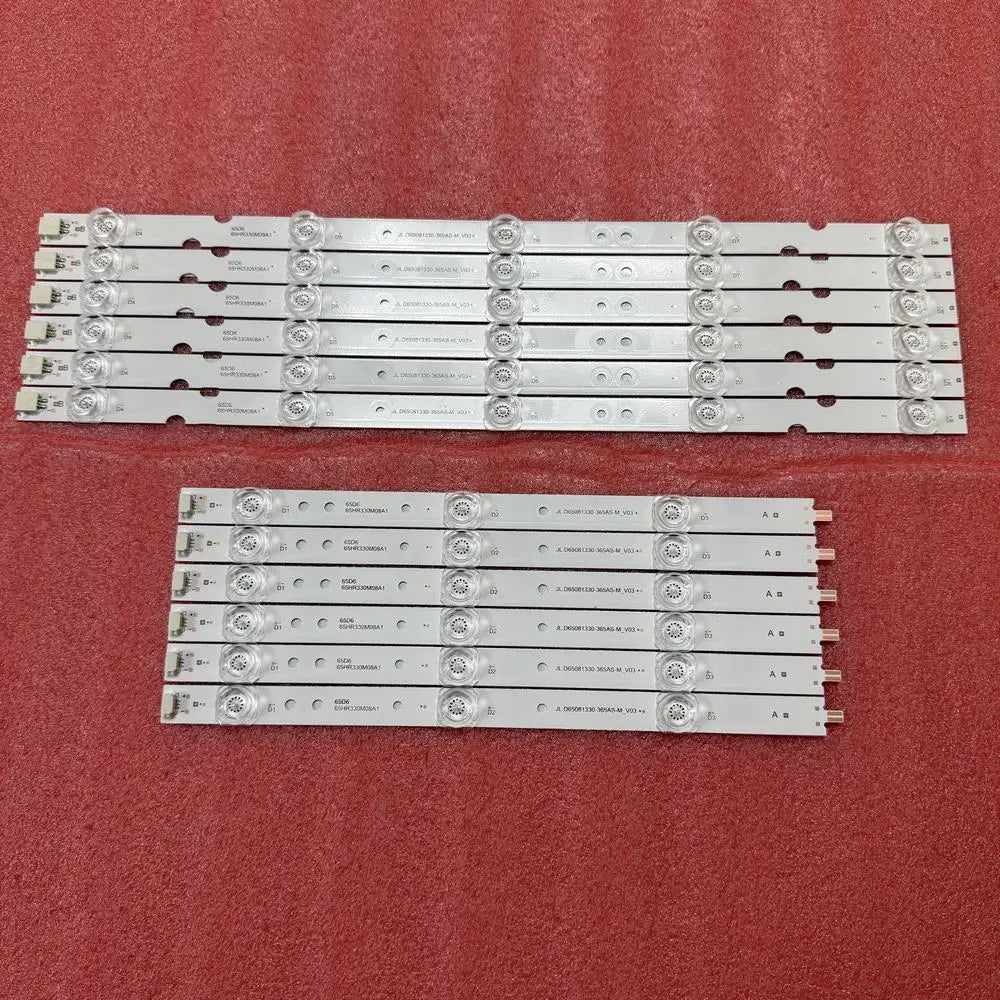 6pcs/set LED Bar for Toshiba 65U3800C 65U800C 65U8000C TCL 65D6-6X8-3030-LX20180521 65S421TKAA 65S421TIAA 65S421TCAA 65S421LFAA