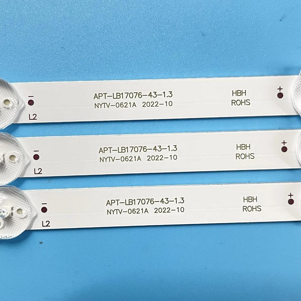 LED Backlight strip For Skyworth  APT-LB17076-43-1.3 43E2A 43F5 43X6 43G2A 43K5C 43E382W RDL430WY(BD0-100) HV430FHB-N10