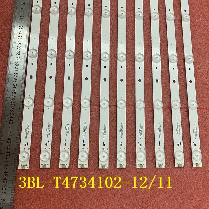 10pcs/set LED Bar for CTNV93CM 3BL-T4734102-12 11 TI4908DLEDBH U505CV-UMC 49E3505A LC490DUJ SG E3