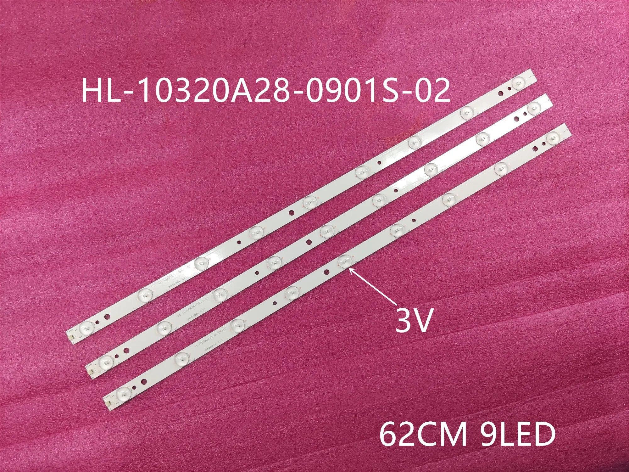 1lot=3pieces 9lamps for B2232 LED32HD320 led backlight HL-10320A28-0901S-02 358P207850B B32A147 B2232 B32A14 B32A147TCHD