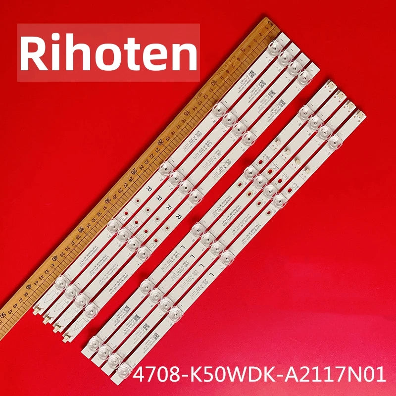8pcs/set LED strip 4708-K50WDK-A2117N01 K50WDK19 A2  for L50M5-RK 940mm 3v