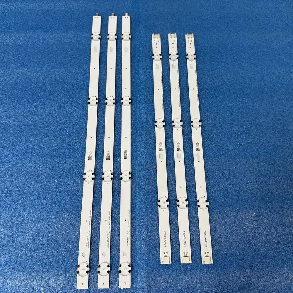 3pcs/set LED backlight strip Bar for 43UM7000PLA 43UM7100PLB 43UM71007LB 303LG430004 LG43D07-ZC31AG-05 7S1P LC43490089A