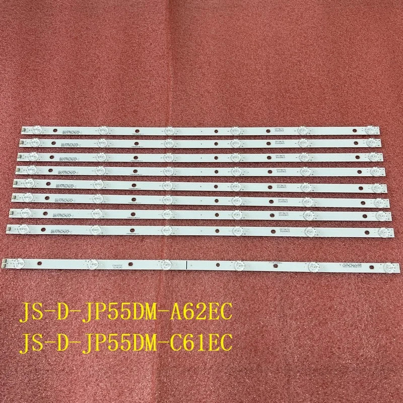LED Backlight Strip(9) For BBK 55LEX-8158/UTS2 AKTV JS-D-JP55DM-A62EC C61EC 55DM1000/600MA-2BIN 55DM1000/300MA-ABIN/FHD ND55K400