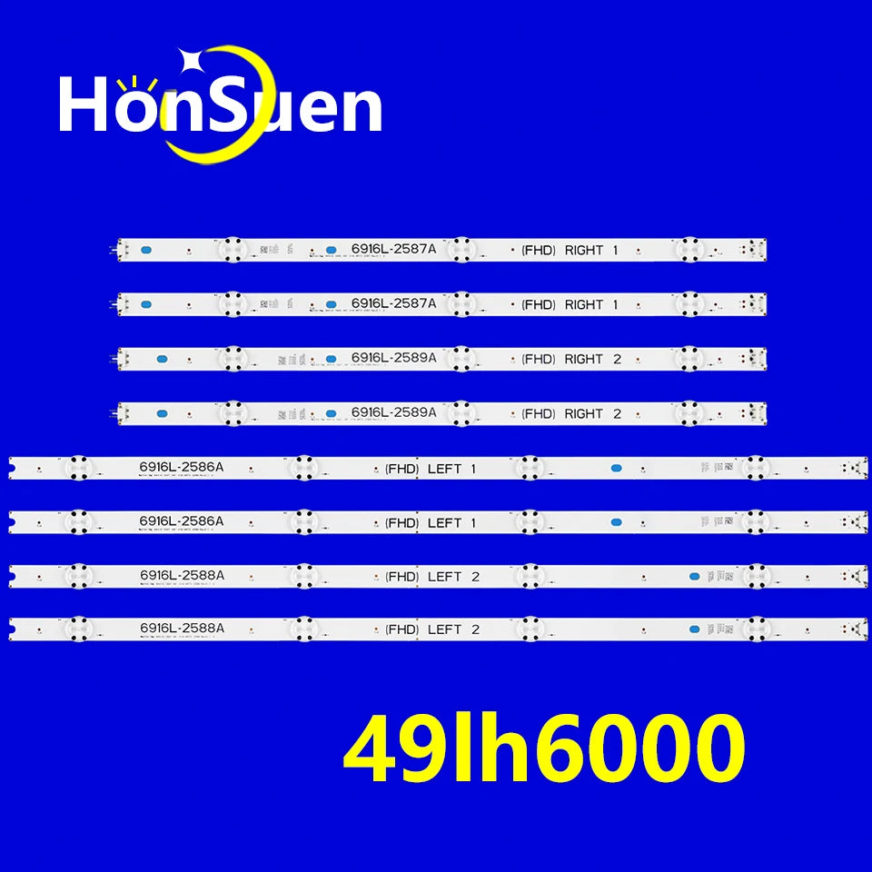 LED backlight for 49LH6000 49LH600V 49LH6047 49LH604V 49LH6600 49LH6610 49LH6680 49LH609V 6916L-2586A 6916L-2587A 6916L-2588A