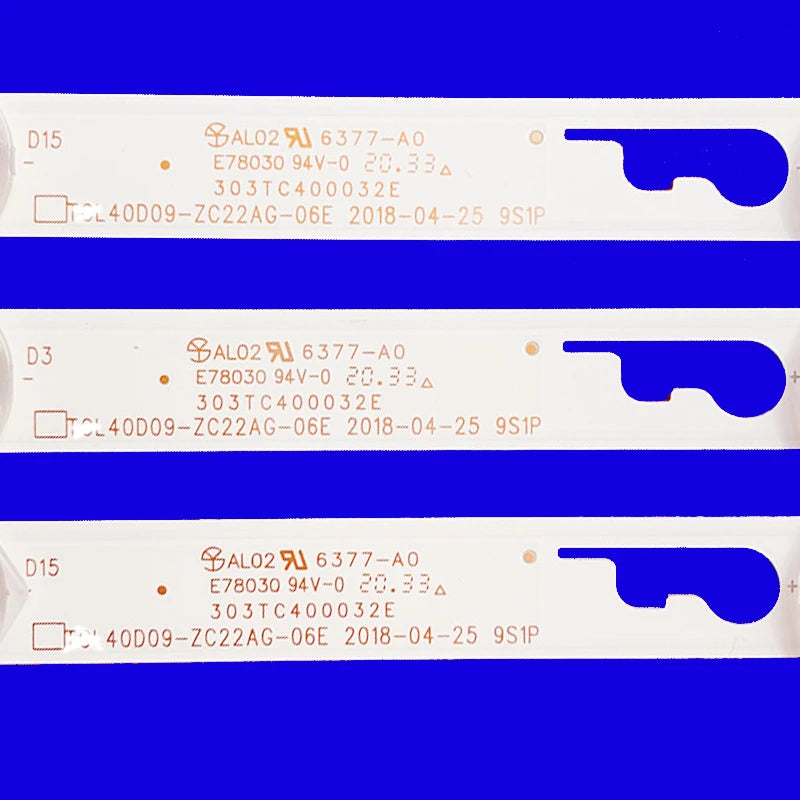 LED Strip For T40FSE1170 T40FSL5130 JV C SI40FS HKPRO HKP40SM9 303TC400032E TCL40D09-ZC22AG-06E 9S1P 4C-LB400T-ZC1 LVF400CMDX