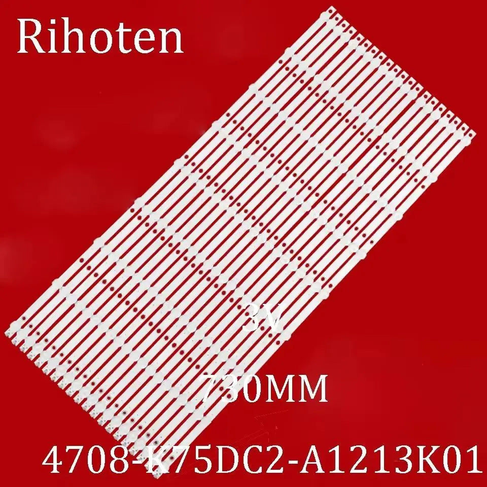 LED Backlight Strip For 75" TV 4708-K75DC2-A1213K01 K75WDC-A1113N01 K750WDC2 A1 75PUF6393/T3 75U3800C
