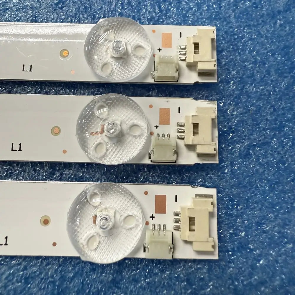 Full set LED Backlight strip(10) blue light for OK OTV 65AQU-5022V BUSH QLED65UHDRS RF-CF650001AE30-0801 A