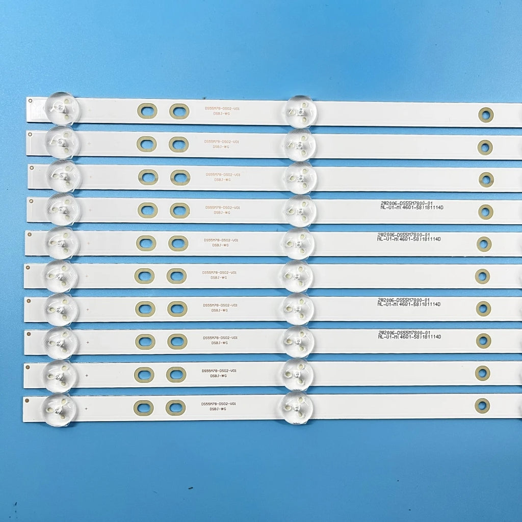 LED Backlight For BBK 55LEX-6039/UTS2C 55LEX-6027/UTS2C BAIRD TI5510DLEDDS  2W2006-DS55M7800-01 DS55M78-DS02-V01 DSBJ-WG