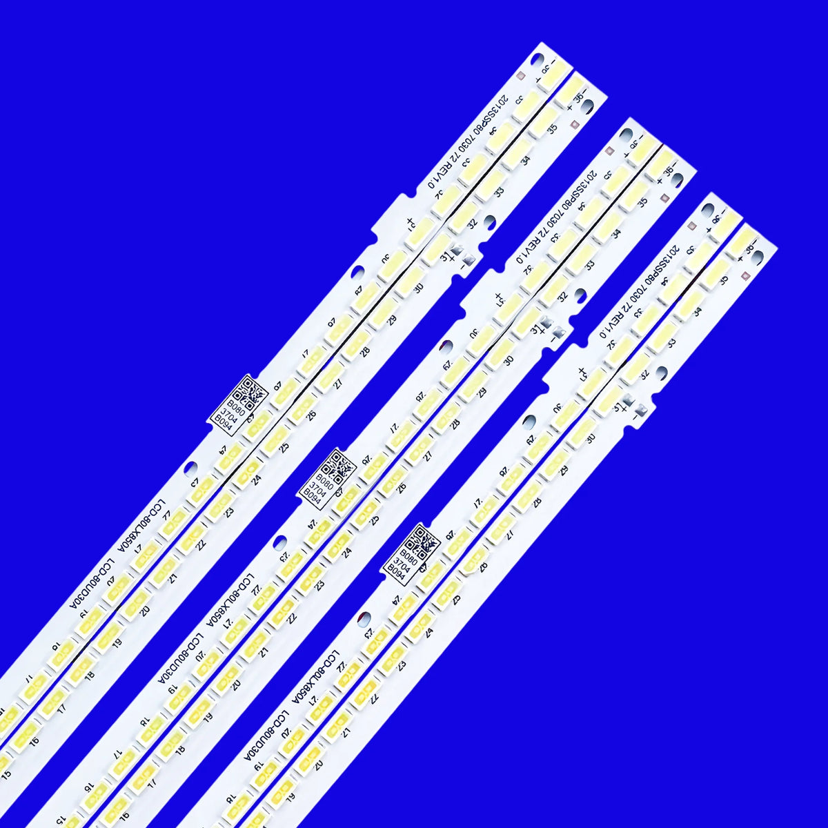 6pcs/Kit LED Strips SAM SUNG 2013SSP80 7030 72 REV1.0 B0803707B051 LK800D3HA80V  LC 80LE757U LC 80LE857U LC80LE757U LC80LE857U