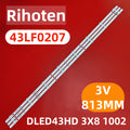 LED strips For DLED43HD 3X8 1002 for 43LF0207 43HRP6507 Erisson 43FLM8000T2 43FLES85T2SM BQ 4303B AWOX AWX-10943ST