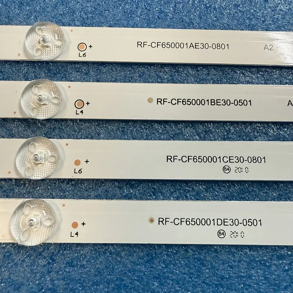 Full set LED Backlight strip(10) blue light for OK OTV 65AQU-5022V BUSH QLED65UHDRS RF-CF650001AE30-0801 A