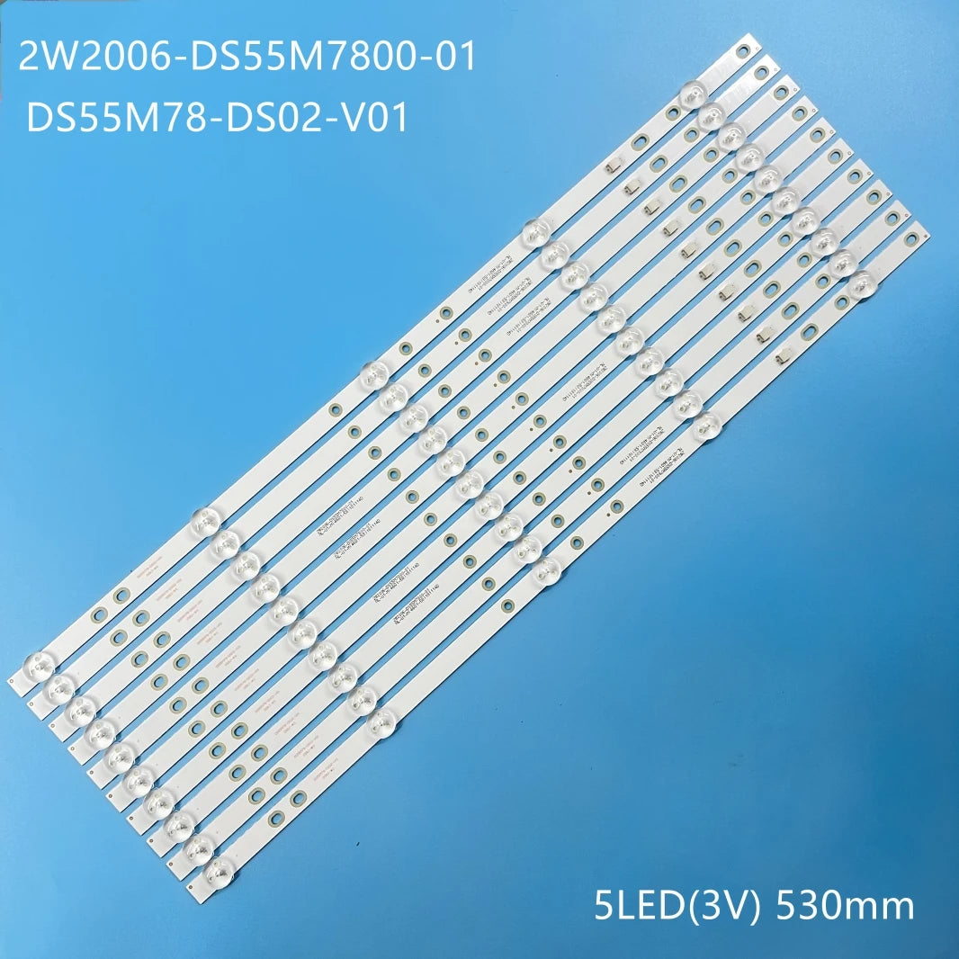 LED Backlight For BBK 55LEX-6039/UTS2C 55LEX-6027/UTS2C BAIRD TI5510DLEDDS  2W2006-DS55M7800-01 DS55M78-DS02-V01 DSBJ-WG