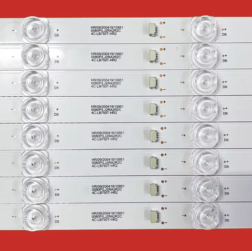 12PCS LED Backlight Strip 7lamps For L75M6-ES 75D8000 75HR332M07A0 V0 4C-LB750T-HR2