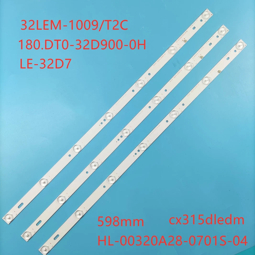 LED Backlight Strips BBK 32lem-1042/T2C 32LEX-5027/T2C 32LEM-1009/T2C 32LEM-1010/T2C 32LEX-5009 HL-00320A28-0701S-04 B0