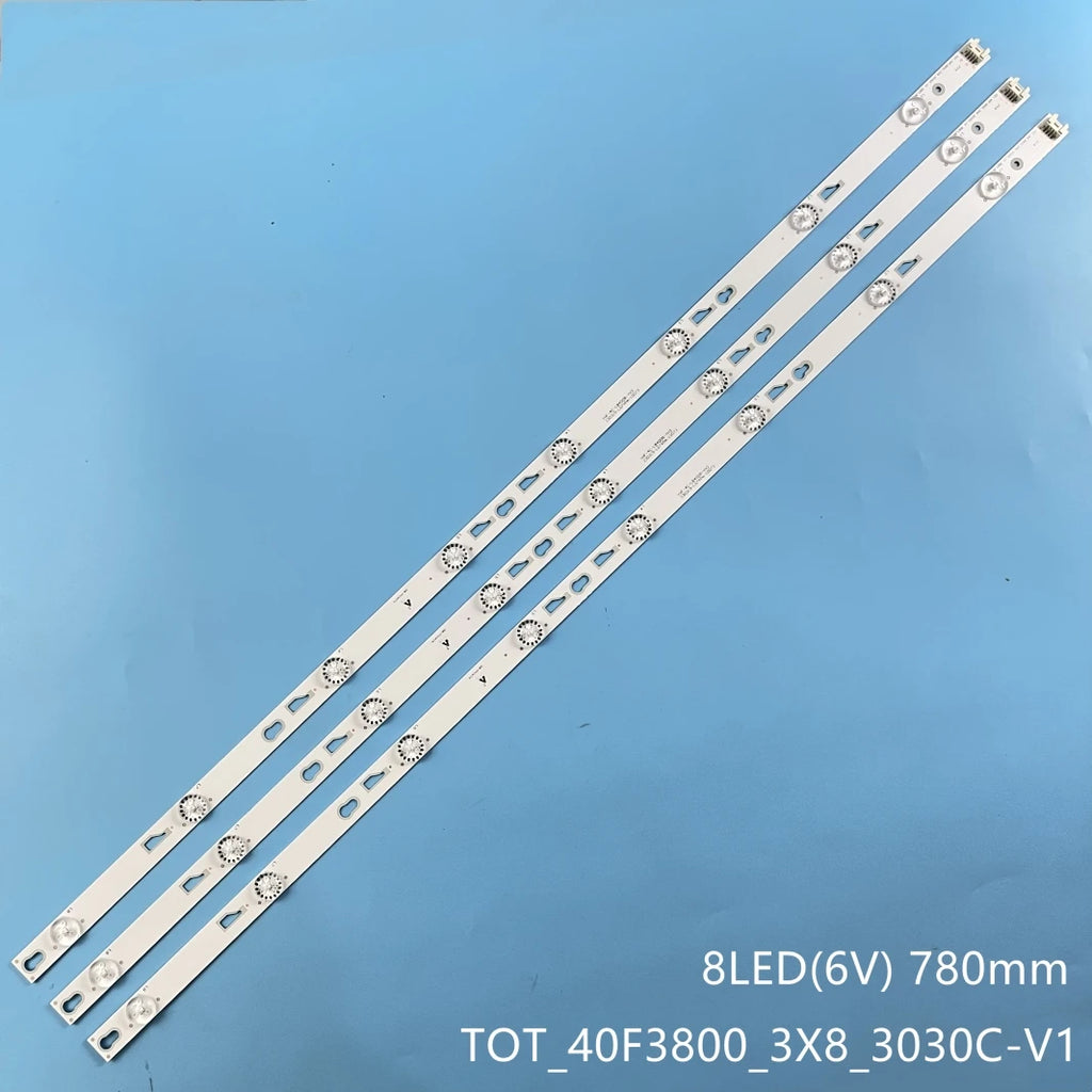 LED Backlight Strip 8 Lamp For TCL 40'' TOT_40D2700_3X8_3030C_4S1PX2 4C-LB400T-YH5 FLTV-40T11 40FA3204 42M4080A 4c-lb400t-yhs