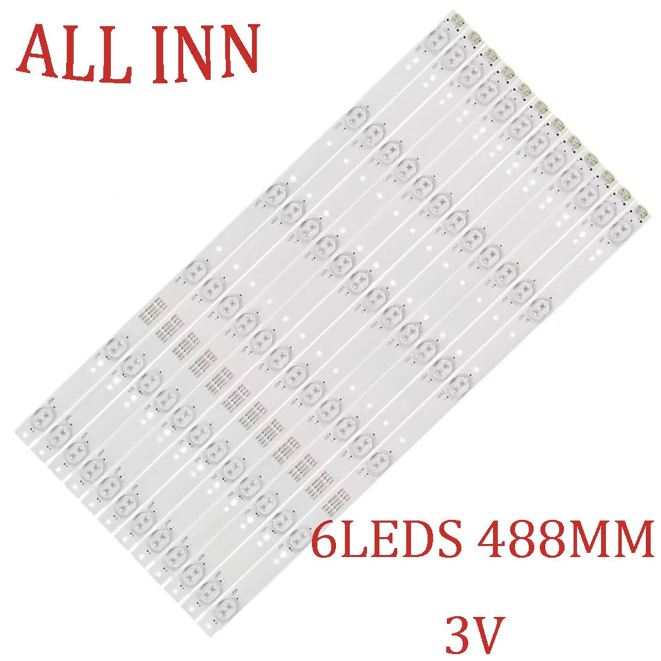 12pcs LED Backlight for KukaibU50 50U2 LCD TV 5800-W50002-2P00 5800 W50002 50UH6070 50UH6080 50UH5500 50UH5530 50uh5500ua