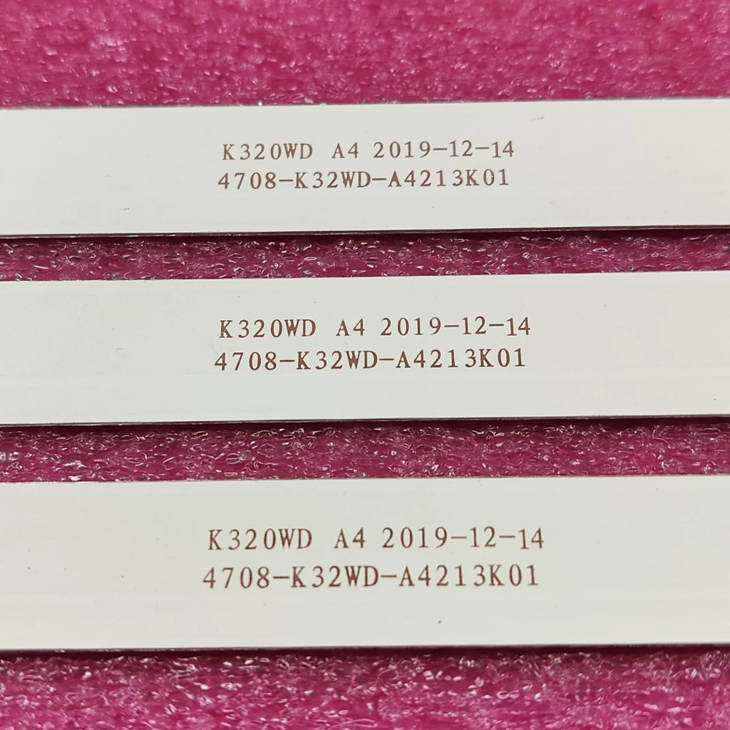 3PCS NEW TV Lamps LED Backlight Strips For DAEWOO L32R630VKE HD TV Bars Kit LED Bands 4708-K320WD-A4213K01 KB-6160 K320WD Rulers