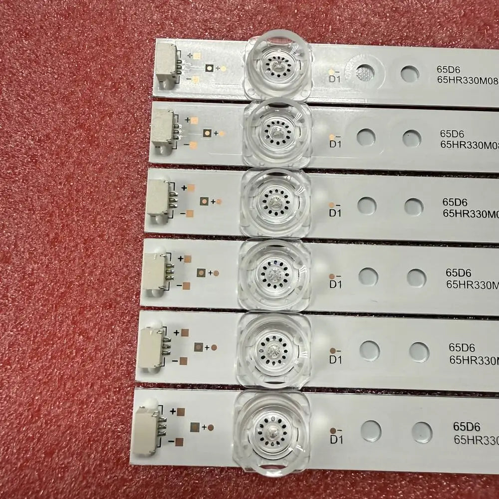 6pcs/set LED Bar for Toshiba 65U3800C 65U800C 65U8000C TCL 65D6-6X8-3030-LX20180521 65S421TKAA 65S421TIAA 65S421TCAA 65S421LFAA