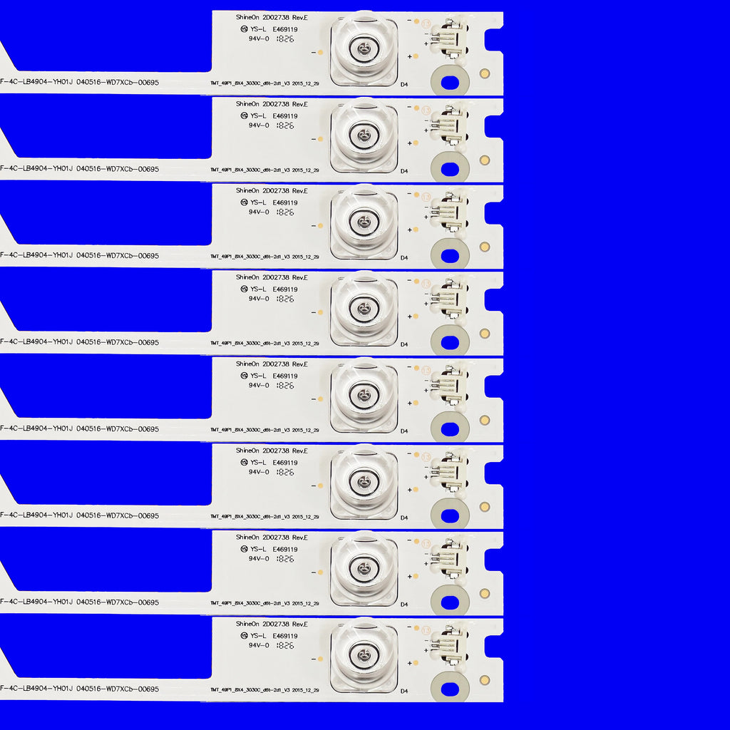 LED strip 4 lamp for 49FP110 ShineOn 2D02272 4C-LB4904-YH01J YH02J YM03J YM04J L49P1-UD L49P1S-F L49P15F D49A730U 49FP110TAAA